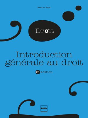 cover image of Introduction générale au droit